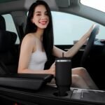 40oz Tumbler with Handle,Double Wall Vacuum Reusable Stainless Steel Insulated Water Bottle,With Leak Proof lid and Straw for Iced or Cold Beverages (Black) - Image 4