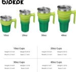 BJPKPK Tumbler With Handle And Straw 30oz Stainless Steel Tumbler With Lid Insulated Coffee Cups,Bamboo Grove - Image 5