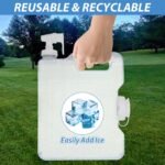 2 PCS 1 Gallon Refrigerator Water Dispenser for Fridge Plastic Drink Dispenser Water Container with Spigot & Screw Cap Reusable Plastic Beverage Dispenser Water Jug with Spout for Juice - Image 4