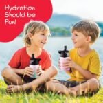 SIPX™ Kids 12 oz Insulated Water Bottle with Straw Lid – Leakproof Stainless Steel, BPA-Free, Easy to Carry – Perfect for School, Camp, Sports & Travel – Red - Image 5