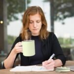 12oz Insulated Camping Coffee Mug with Lid & Handle, Double Wall Stainless Steel Vacuum Travel Coffee Cup, Reusable Tumbler for Home Office Camping - Green - Image 8