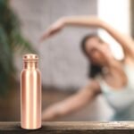 Handcrafted Hammered Traditional Indian 100% Pure Solid Plain Copper Bottle for Yoga, Sports, Outdoors, Daily Use, Leak-Proof Ayurvedic 34 Oz Copper Pitcher - Image 3