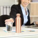 Handcrafted Hammered Traditional Indian 100% Pure Solid Plain Copper Bottle for Yoga, Sports, Outdoors, Daily Use, Leak-Proof Ayurvedic 34 Oz Copper Pitcher - Image 7