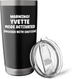 YVETTE Personalized Women's Gift Custom YVETTE Stainless Steel Insulated Tumbler - Image 6
