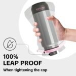 GREYLOCK 24 oz Insulated Water Bottle with Straw Lid, Leakproof Reusable Stainless Steel Vacuum Flask, 24hr Cold & Hot, Carry Handle & Silicone Spout, BPA-Free for Gym, Hiking, Travel,Grey - Image 3