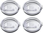 Silver Buffalo 4 Pack Replacement Lids for 40 Ounce Stainless Steel Tumbler - Image 6