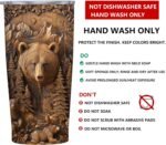 Bear Tumbler 20 oz | 3D Animal Design | Stainless Steel Travel Mug with Leak-Proof Lid and Telescopic Straw | Insulated Cup for Coffee and Tea | Birthday and Christmas Gifts for Men and Women - Image 4