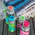 Pura Sport Mini 11oz/325ml Bottle w/Sleeve & Silicone Big Mouth Sport Top - Stainless Steel, Leak-Proof & Spill-Proof for Kids, Toddlers, Preschoolers - Moss - Image 8