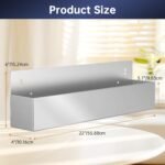 22" Stainless Steel Bottle Holder, Stainless Steel Liquor Bottle Holder Rack, Suitable for Bars, Kitchens, garages, etc (2-Pack) - Image 3