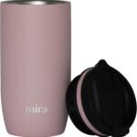 MIRA 16 oz Travel Coffee Mug - Insulated Stainless Steel Tumbler with Screw Lid - Taffy Pink - Image 3
