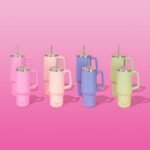 S'well Recycled Stainless Steel Tumbler XL with Straw and Handle, 30oz, Hydrangea Blue, Triple Layered Vacuum Insulated Containers Keeps Drinks Cold for 36 hours and Hot for 9 - Image 5