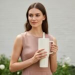 Mo&Cy 40oz Tumbler with Handle & Flip Straw - Leak-Proof Insulated Water Bottle, Fits in Cup Holder, Travel Coffee Cup - Reusable Insulated Stainless Steel & Stable Base - Gifts for Women & Men - Image 3