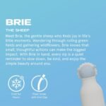 asobu Bestie Bottle Insulated Stainless Steel Water Bottle with Detachable Soft Animal Head Fun Drinking For Kids and Teens with Flexible Reusable Straw 16 Ounce (Sheep) - Image 3