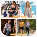 Water Bottle Bag 40 oz Crossbody Bag Insulated Carrier Purse Holder for Walking Hiking with Adjustable Strap - Image 3