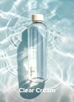 Opard Slim Water Bottle 27oz, Dishwasher Safe Plastic Water Bottle BPA-Free, Leakproof Screw Top, Clear Cream, Reusable for Travel School Sport Gym Hiking - Image 5