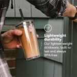 MiiR Everywhere Straw Tumbler 16oz - Durable Double Wall Tumbler with Lid and Straw, Lightweight, Shatter-Resistant, Perfect for On-the-Go Sipping - Image 4