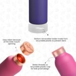 100% Pure Copper Water Bottle for Drinking – 30 oz (900 ml), Leak-Proof & Ayurvedic Benefits – Ombre Pink Finish, Eco-Friendly Copper Drinkware for Yoga, Office, School, Travel - Image 3