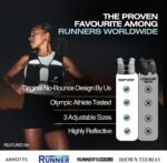 Running Phone Holder Vest with 500ml/17oz Water Bottle | Reflective Hydration Vest | Adjustable | Light | 6 Pockets for Running Accessories | Unisex - Image 6