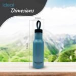 20 Oz Plastic Water Bottle - Eco-Friendly Reusable Bottle - Water Bottles BPA Free, Lightweight & Durable Leakproof Lid - Sustainable Bottle Sports & JYM Use (Blue) - Image 3