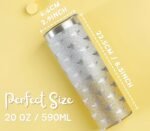 Onebttl Unique Bee Gifts for Women, Girls - 20 oz SS304 Stainless Steel Tumbler With Lid and Straw - Themed Cup for Her on Birthday, Holidays - Bee Pattern - Image 3