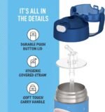 THERMOS FUNTAINER Water Bottle with Straw - 12 Ounce - Kids Stainless Steel Vacuum Insulated Water Bottle with Lid, Mandalorian The Child - Image 6