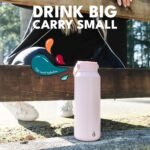 Elemental 40oz Insulated Water Bottle with Straw - 100% Leak-Proof Stainless Steel Core Water Bottles for Travel, Sports and Gym - Double Wall Insulation & BPA Free - Blush Pink - Image 7