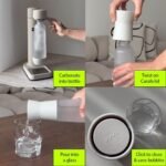 Sparkling Water Carafe - Compatible With Most Carbonator Brands - Easy-Pour Lid, Elegant Tabletop Bottle - 1L Capacity, Eco-Friendly Design - Image 3