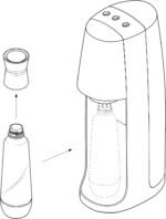 Sparkling Water Carafe - Compatible With Most Carbonator Brands - Easy-Pour Lid, Elegant Tabletop Bottle - 1L Capacity, Eco-Friendly Design - Image 5