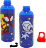 Spidey & Friends Reusable Sports Water Bottle Set - Bundle with Plastic 30oz Bottle with Twist Top for Home, School, Sports, Plus Sticker, More - Image 3