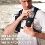 N NEVO RHINO 2PCS Soft Flask, 17oz/500ml TPU Running Water Bottle for Hydration Vests and Running Packs, Leak-proof BPA-Free Collapsible Water Bottles for Running, Hiking, Cycling, Climbing - Image 6