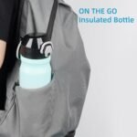 Insulated Water Bottle with Straw and Carry Loop,18 oz Stainless Steel Double Wall Vaccum Metal Water Flask with Leak-proof Lid,Gum - Image 7