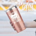 Onebttl Retirement Gifts for Nurses Women 2025, Retired Nurses Gifts, THE NURSING LEGEND HAS RETIRED, Insulated 20oz Stainless Steel Travel Tumbler with Lid, Gift Box and Card Included - Image 6