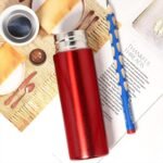 Cute Slim Purse Water Bottles, Mini Flask for Kids Lunchbox, Skinny Insulated Stainless Steel Cup for Handbag with Vacuum Sealing & Double Wall Design(4.4 Oz, Red) - Image 7