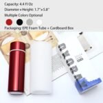 Cute Slim Purse Water Bottles, Mini Flask for Kids Lunchbox, Skinny Insulated Stainless Steel Cup for Handbag with Vacuum Sealing & Double Wall Design(4.4 Oz, Red) - Image 9