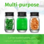 6Pcs 1oz Glass medicine bottles 30ml with Black Screw Caps, Clear Glass Vials, Leak-Proof Bottle Small Liquid Sample Vial, Leak-Proof Vial (6) - Image 5