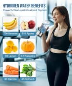 Hydrogen Water Bottle Generator, 2200PPB in 3 Minutes Portable Rechargeable Ionizer with SPE/PEM Technology, 16OZ (420ml) Bottle for Home, Office, Travel, Gym, Fitness & Drinking Water, Gift - Image 4