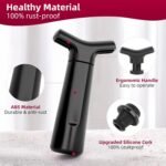 Philorn Wine Saver Pump with 4 Vacuum Stoppers, Wine Pump and Wine Vacuum Stopper, Reusable Bottle Sealer Keeps Wine Fresh for Kitchen Office Home Party, Black - Image 4