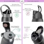 2 IN 1 Replacement Lid for Owala Freesip16oz 24oz 32oz 40oz Water Bottle, One Button Top Replacement Lid Accessory, Leakproof, BPA-FreeDishwasher Safe, Smart Design - Image 4