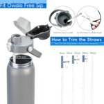 2 IN 1 Replacement Lid for Owala Freesip16oz 24oz 32oz 40oz Water Bottle, One Button Top Replacement Lid Accessory, Leakproof, BPA-FreeDishwasher Safe, Smart Design - Image 6