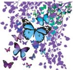 Tervis Blue Endless Butterfly Made in USA Double Walled Insulated Tumbler Travel Cup Keeps Drinks Cold & Hot, 24oz Venture Lite Water Bottle, Classic - Image 3