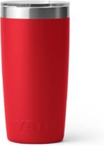 YETI Rambler 10 oz Tumbler, Stainless Steel, Vacuum Insulated with MagSlider Lid, Rescue Red - Image 4