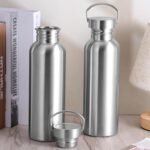 2 Pack 18/8 Stainless Steel Water Bottle, Silver Water Bottle,32OZ Single Wall Sports Water Bottle for Camping Picnic, Metal Sports Kettle with Handle for Runners, Hikers, Cyclists - Image 5