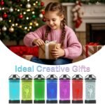 Gymnastics Gifts for Girls, Light Up Kids Water Bottle,Gymnastics Accessories for Girls Sport Cup with 3D Glowing LED Light - 14 OZ Tritan BPA-Free - Gifts for School, Camping, and Holidays - Image 3