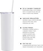 Go Greek Chic Alpha Phi Laser Engraved Tumbler with Straw - Blush - Image 4