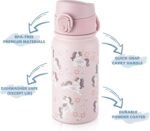 GOPPUS 12 oz Kids Water Bottle - Stainless Steel Insulated Water Bottle, BPA Free, Odorless, Durable and Reusable for School, Sports and Outdoor Activities(Pink Unicorn) - Image 5