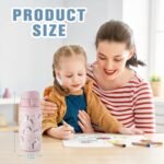 GOPPUS 12 oz Kids Water Bottle - Stainless Steel Insulated Water Bottle, BPA Free, Odorless, Durable and Reusable for School, Sports and Outdoor Activities(Pink Unicorn) - Image 6