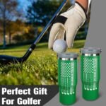 Golf Gifts For Men Women Golfers 30Oz Green Golfs Tumbler With Handle 30 OZ Travel Coffee Mug Water Bottle Stainless Steel Vacuum Insulated - Image 3