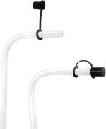 Long Straws with Lids for Hockey Water Bottles 32oz, Plastic Accessories for Football Lacrosse Gym Sport Squeezable Bottle for 0.358in Diameter Straws - Image 3