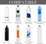 Linkidea Disposable Water Bottle Carrier with Strap Compatible with 33.8 Fl Oz Smartwater, LIFEWTR, Neoprene Plastic Bottled Water Sling Bag Holder with Phone Pocket - Image 3
