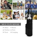 Linkidea Disposable Water Bottle Carrier with Strap Compatible with 33.8 Fl Oz Smartwater, LIFEWTR, Neoprene Plastic Bottled Water Sling Bag Holder with Phone Pocket - Image 7